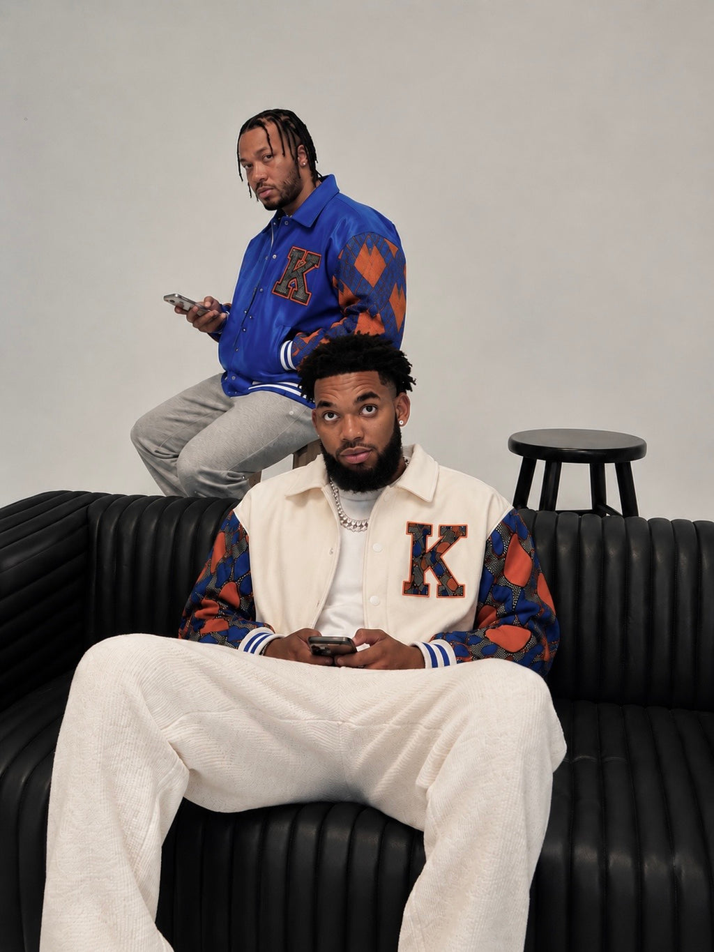 NY Knicks Custom NBA Finals Ankara Print Varsity