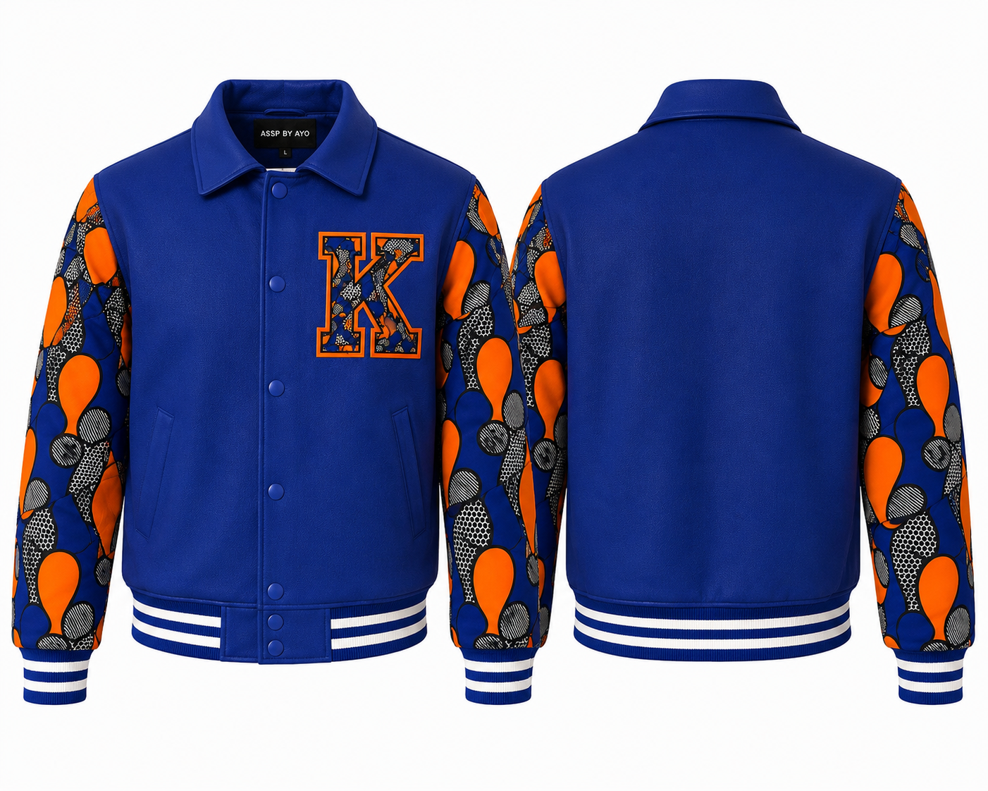 NY Knicks Custom NBA Finals Ankara Print Varsity