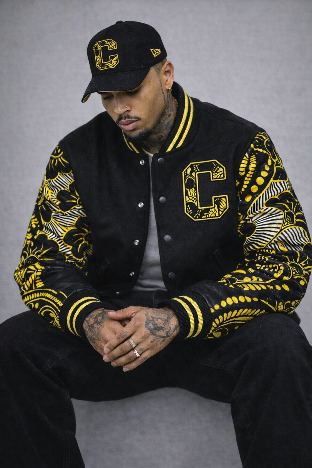 Black & Yellow Varsity Jacket
