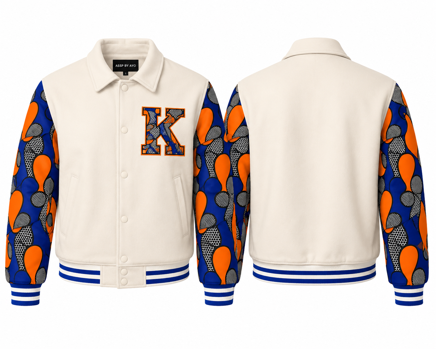 NY Knicks Custom NBA Finals Ankara Print Varsity