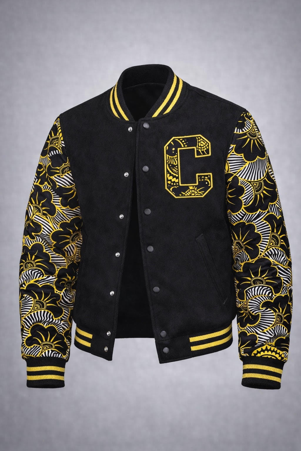 Black & Yellow Varsity Jacket